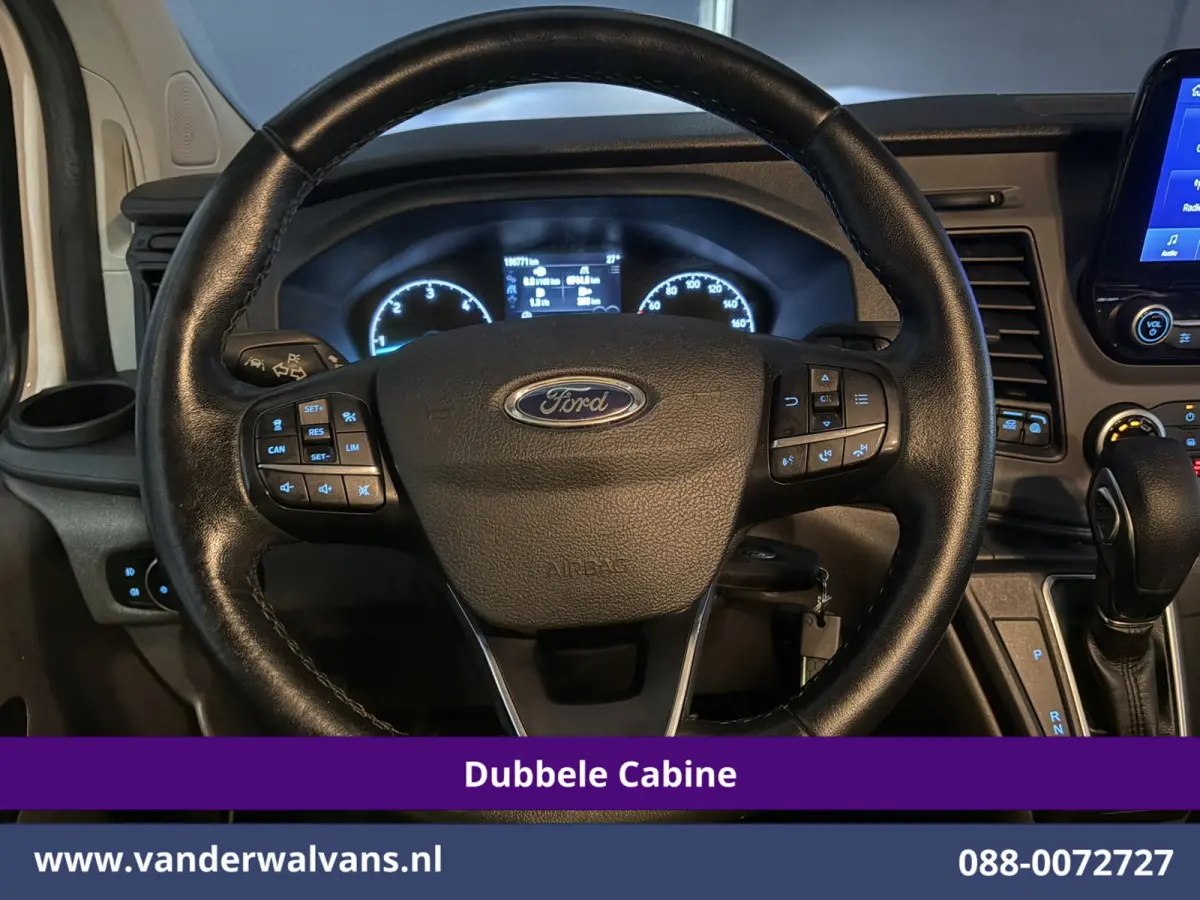 2.0 TDCI 131pk Automaat L2H1 Dubbele Cabine Euro6 Airco | Xenon | 6-Zits | Camera | Apple Carplay | Adaptieve Cruisecontrol LED, Android Auto, Trekhaak, Stoelverwarming, Verwarmde voorruit, 