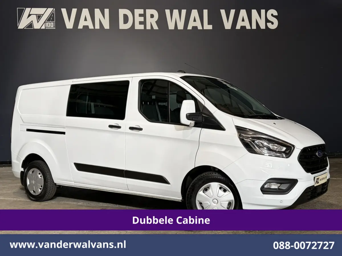 2.0 TDCI 131pk Automaat L2H1 Dubbele Cabine Euro6 Airco | Xenon | 6-Zits | Camera | Apple Carplay | Adaptieve Cruisecontrol LED, Android Auto, Trekhaak, Stoelverwarming, Verwarmde voorruit, 