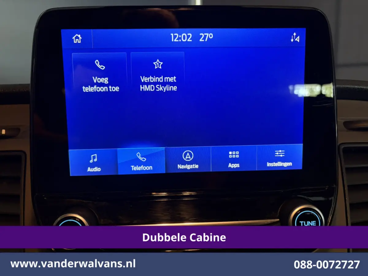 2.0 TDCI 131pk Automaat L2H1 Dubbele Cabine Euro6 Airco | Xenon | 6-Zits | Camera | Apple Carplay | Adaptieve Cruisecontrol LED, Android Auto, Trekhaak, Stoelverwarming, Verwarmde voorruit, 