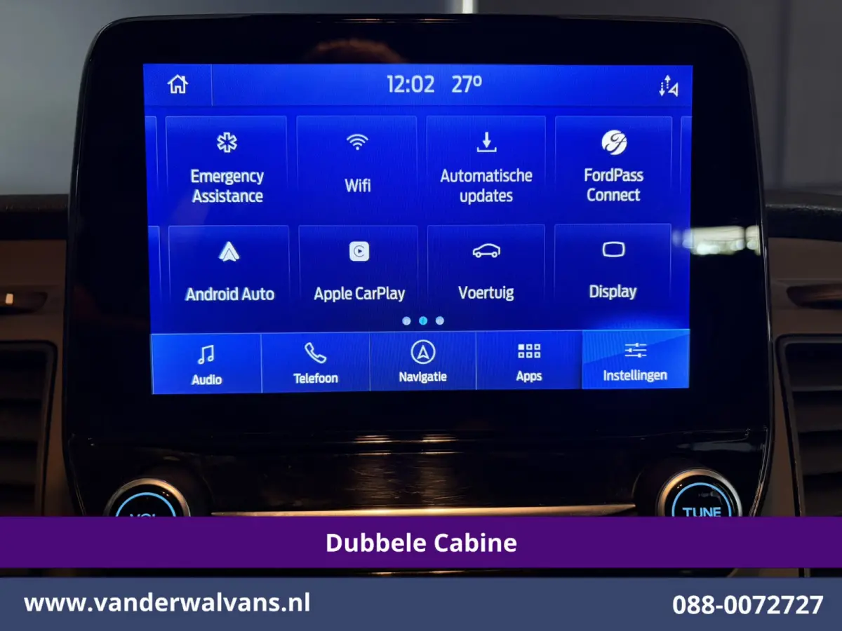 2.0 TDCI 131pk Automaat L2H1 Dubbele Cabine Euro6 Airco | Xenon | 6-Zits | Camera | Apple Carplay | Adaptieve Cruisecontrol LED, Android Auto, Trekhaak, Stoelverwarming, Verwarmde voorruit, 
