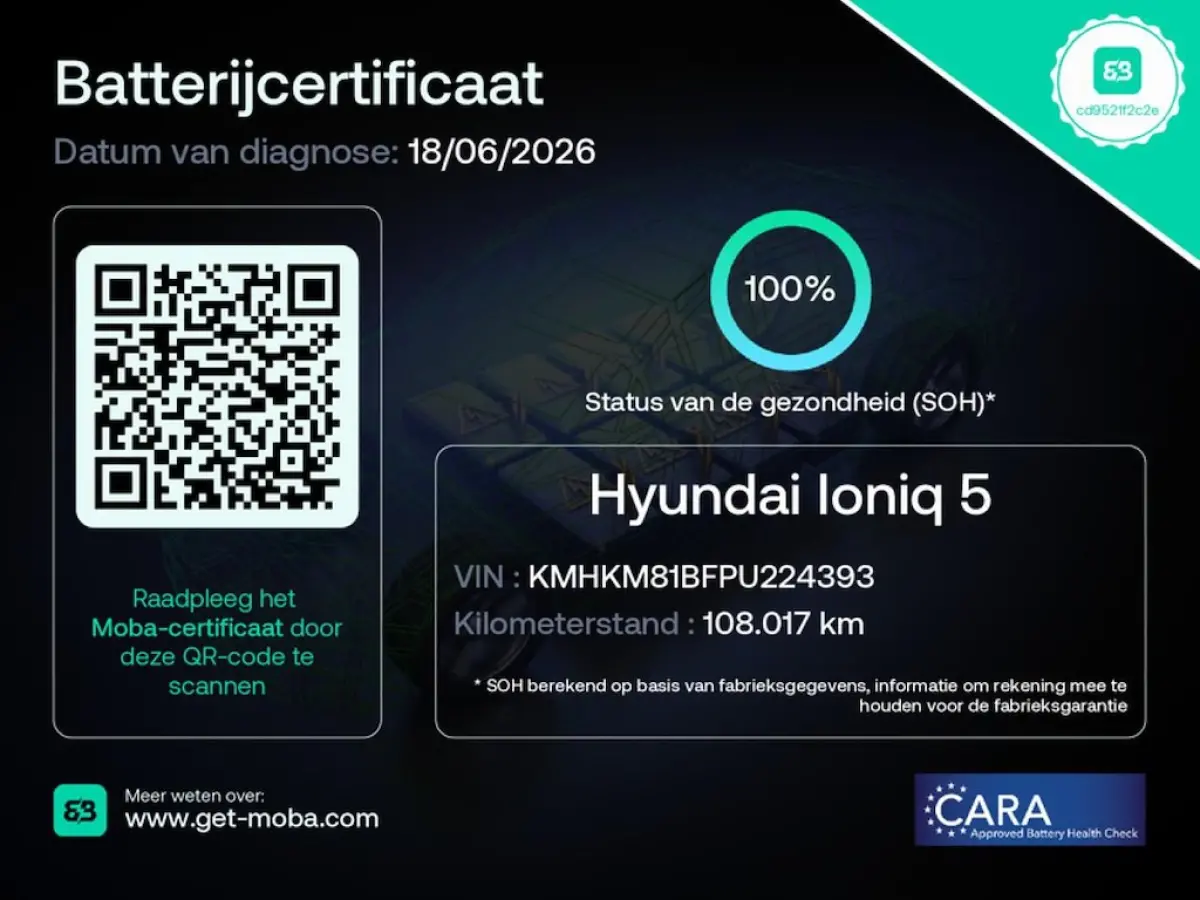 Style 58 kWh SOH 100% | Camera | Adaptive cruise controle | Carplay | Keyless entry | LED koplampen | Navigatie | Parkeersensoren | Digitaal cockpit | 19'' velgen