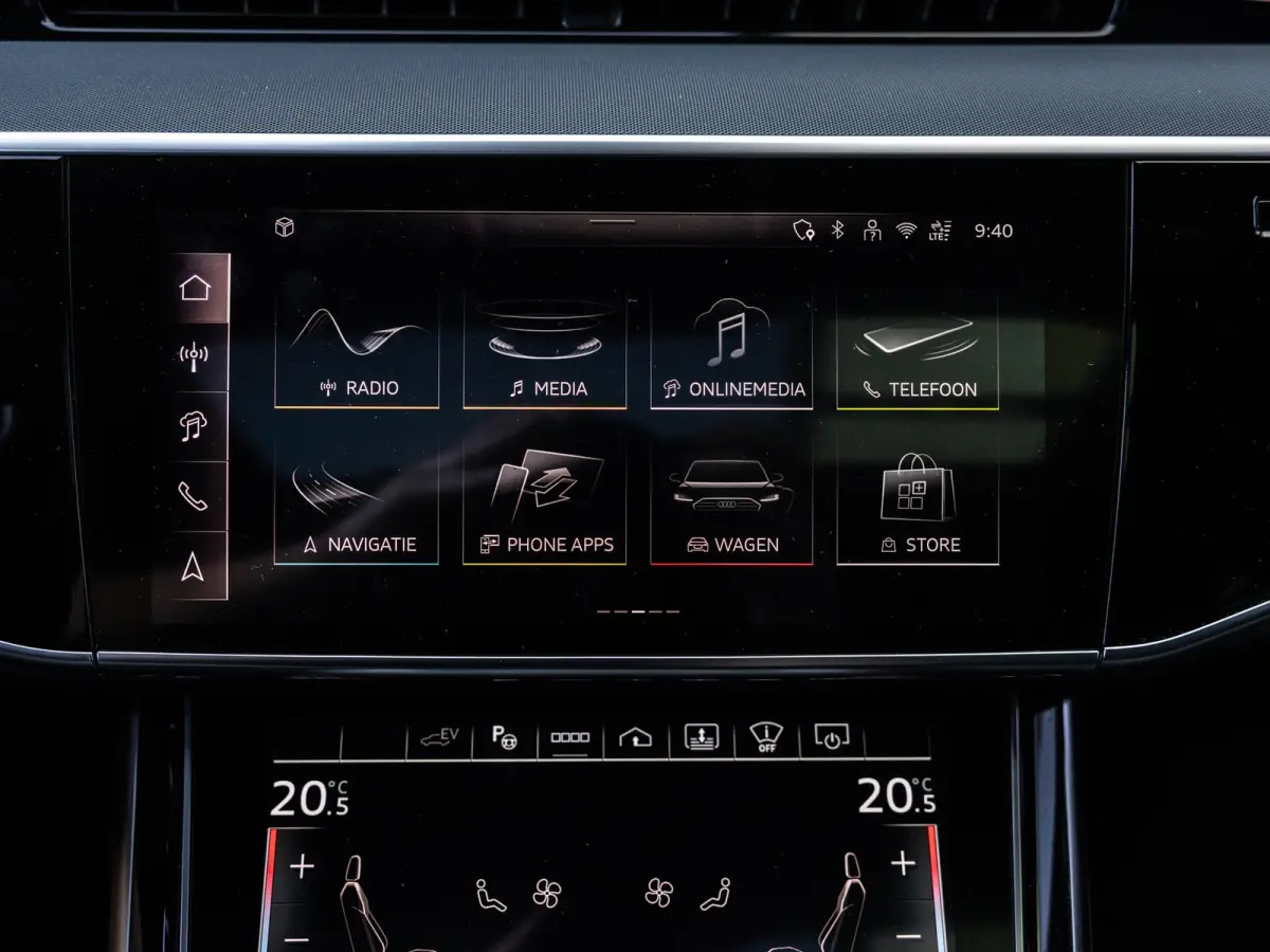 60 TFSI e quattro 462 PK | S-line l Adaptive Cruise Control l Panoramadak l Bang & Olufsen Premium 3D l Elektr. voorstoelen geheugen l Stoelventilatie/massage voorin l Head-up display l 360 