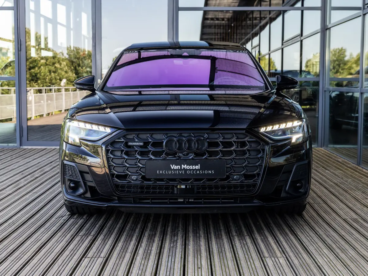 60 TFSI e quattro 462 PK | S-line l Adaptive Cruise Control l Panoramadak l Bang & Olufsen Premium 3D l Elektr. voorstoelen geheugen l Stoelventilatie/massage voorin l Head-up display l 360 