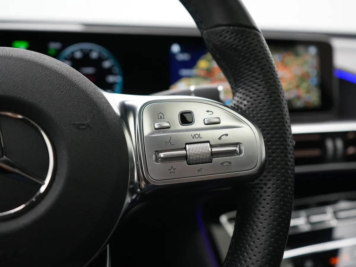 400 4MATIC Business Solution AMG 80 kWh 408pk Dealer O.H. | Panodak | Adaptive Cruise | Head Up | 360 Camera | Burmester Audio | Lederen Sportstoelen Massage & Memory | Sfeerverlichting | Bl