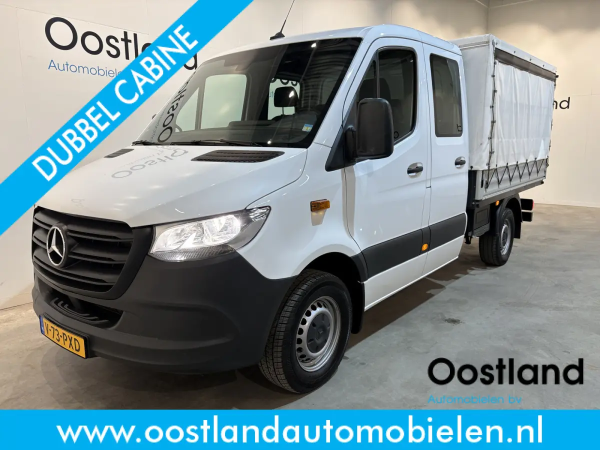 317 CDI L2 RWD DC Open Laadbak met Huif en schuifzeilen / Airco / Cruise / Mbux / Trekhaak
