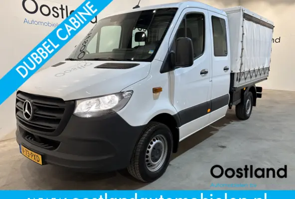 317 1.9 CDI L2 RWD DC Open Laadbak met Huif en schuifzeilen / Airco / Cruise / Mbux / Trekhaak