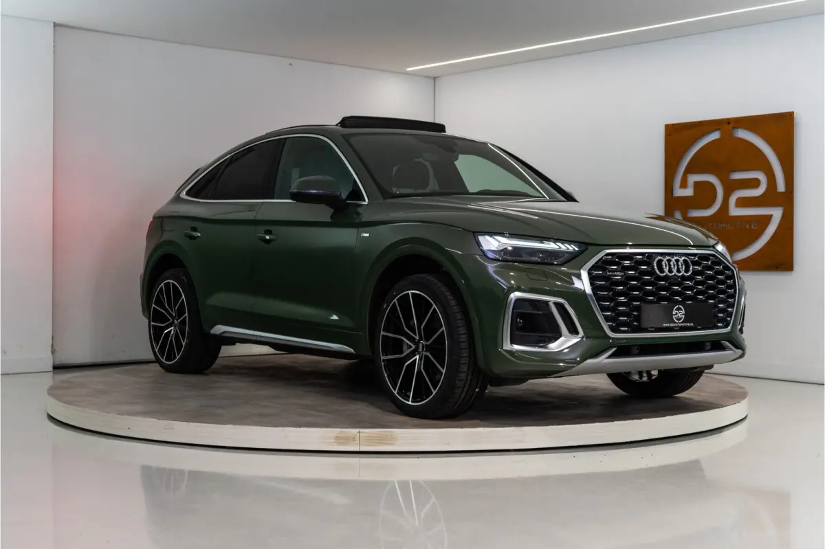 55 TFSI e S Line 367PK | District Green | Pano | Virtual | 21'' | SQ5 Sierstukken | 12 MND Garantie