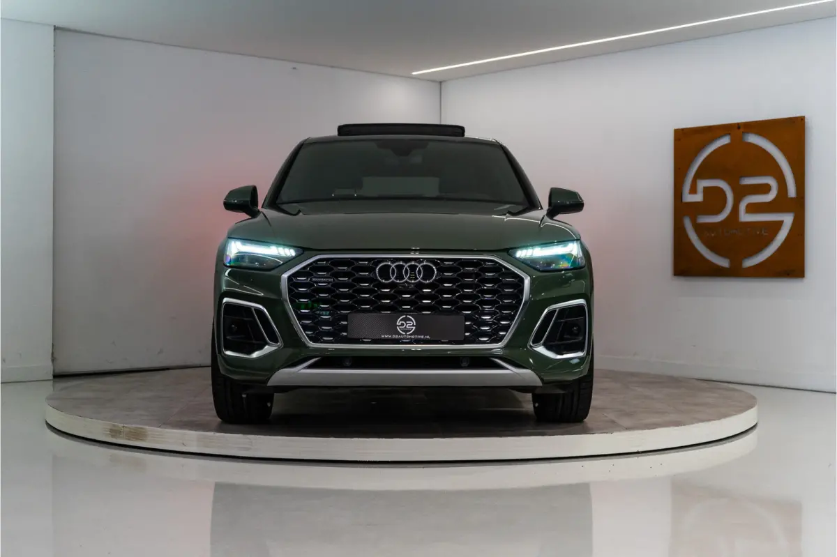 55 TFSI e S Line 367PK | District Green | Pano | Virtual | 21'' | SQ5 Sierstukken | 12 MND Garantie