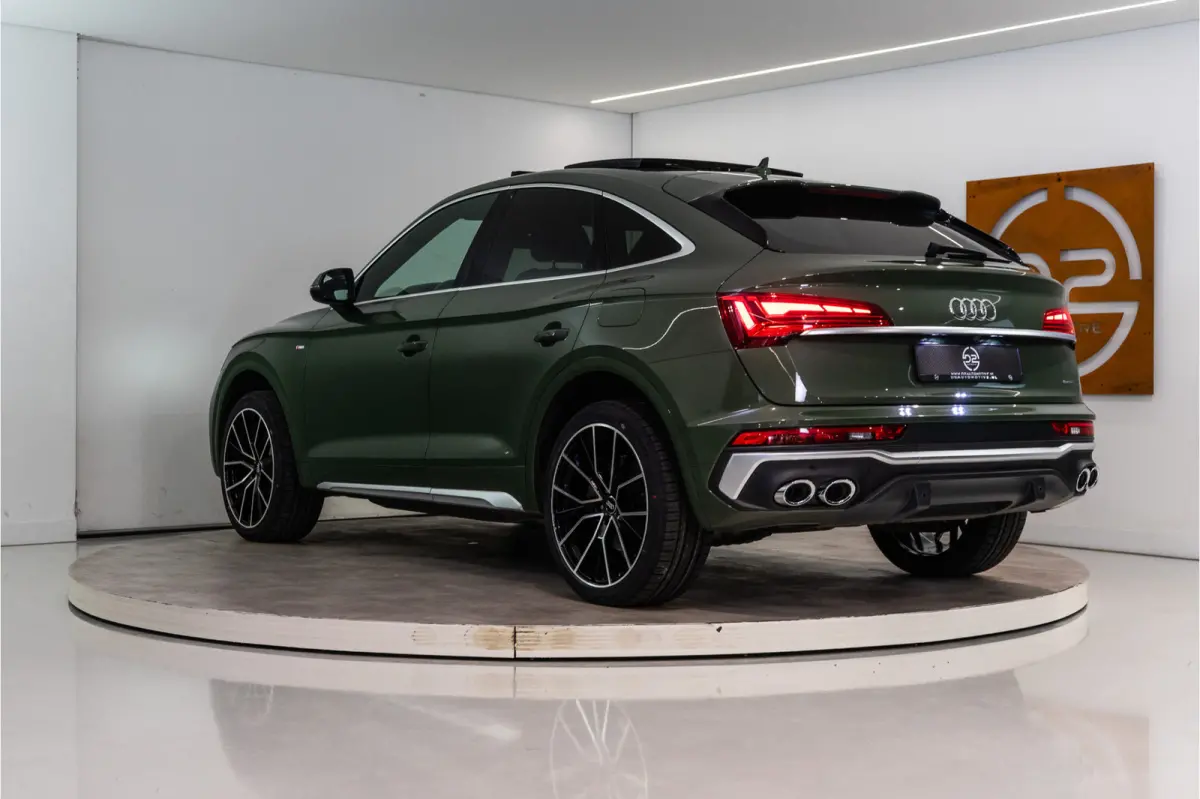 55 TFSI e S Line 367PK | District Green | Pano | Virtual | 21'' | SQ5 Sierstukken | 12 MND Garantie