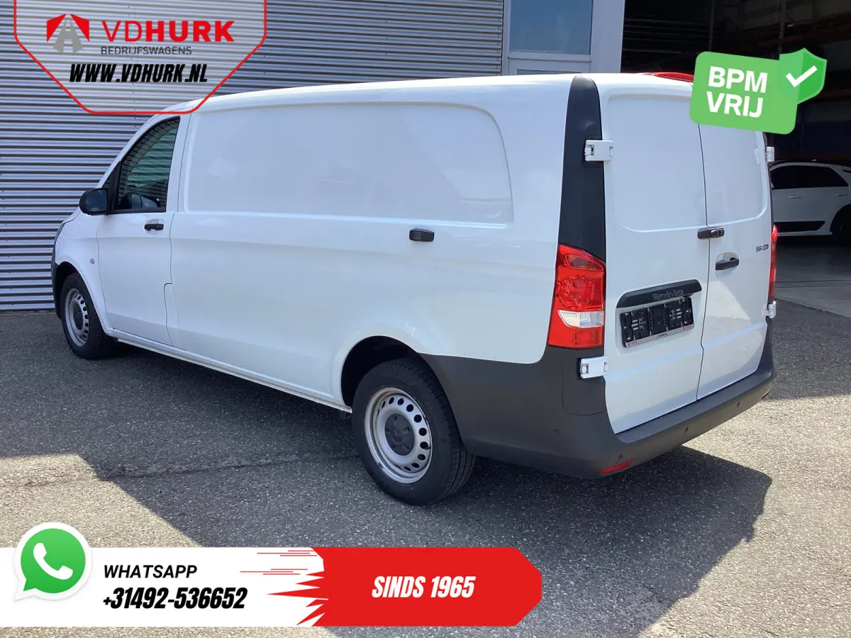 116 CDI Aut. L3 XL 270Gr.deuren/ Stoelverw./ Carplay/ Navi/ Camera/ PDC/ Cruise/ Airco