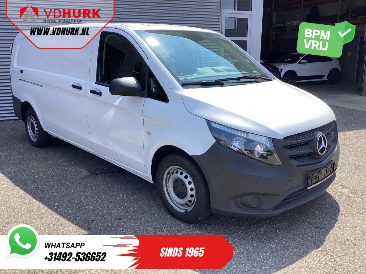 116 CDI Aut. L3 XL 270Gr.deuren/ Stoelverw./ Carplay/ Navi/ Camera/ PDC/ Cruise/ Airco