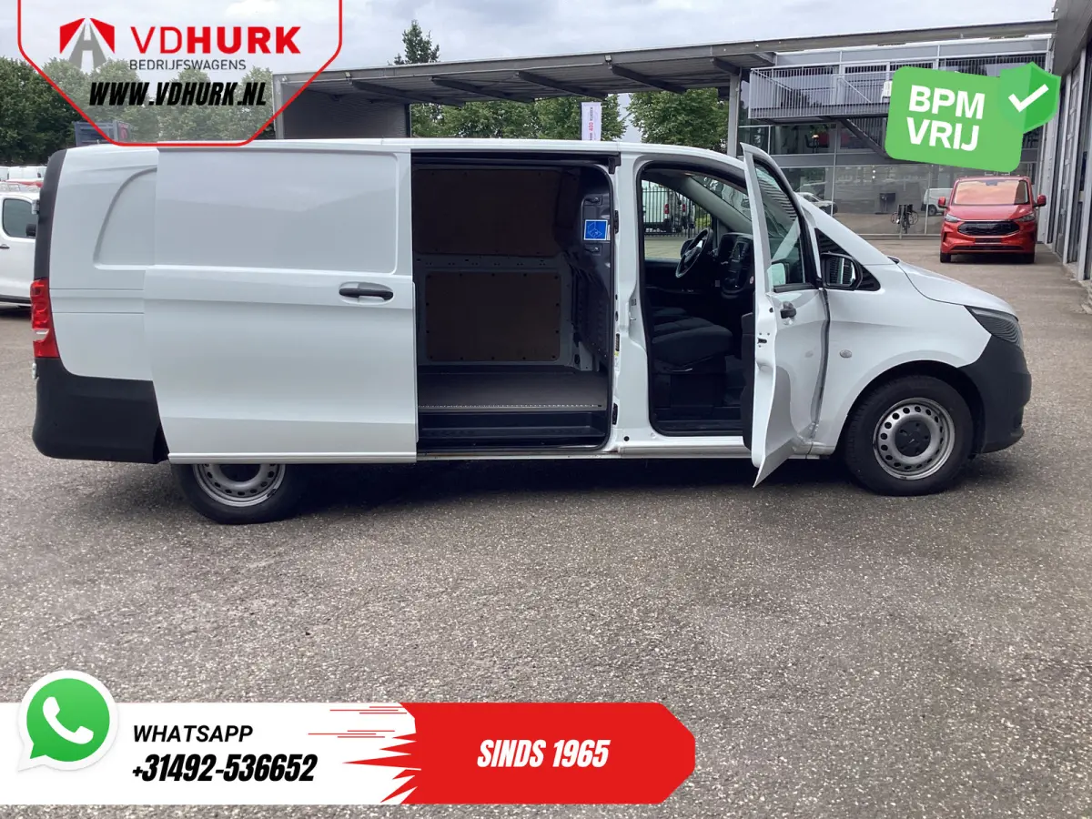 116 CDI Aut. L3 XL 270Gr.deuren/ Stoelverw./ Carplay/ Navi/ Camera/ PDC/ Cruise/ Airco