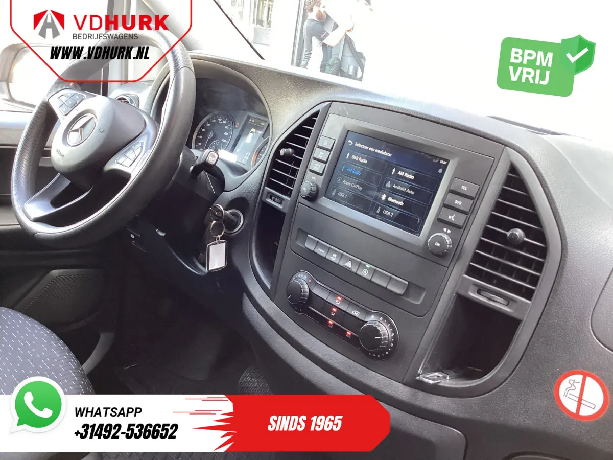 116 CDI Aut. L3 XL 270Gr.deuren/ Stoelverw./ Carplay/ Navi/ Camera/ PDC/ Cruise/ Airco