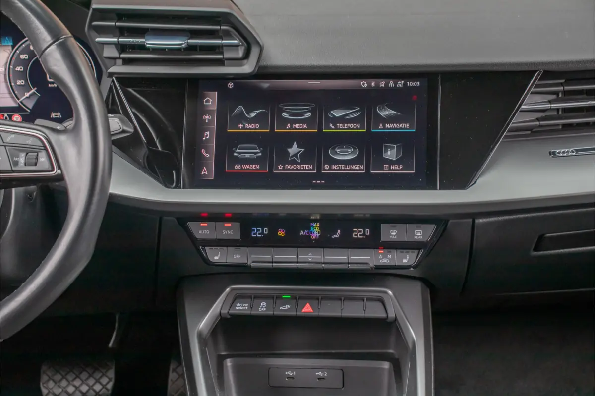 45 TFSI e 245pk S Line, Bang & Olufsen, Trekhaak, Stoelverwarming, Adaptive Cruise, PDC, Full LED.