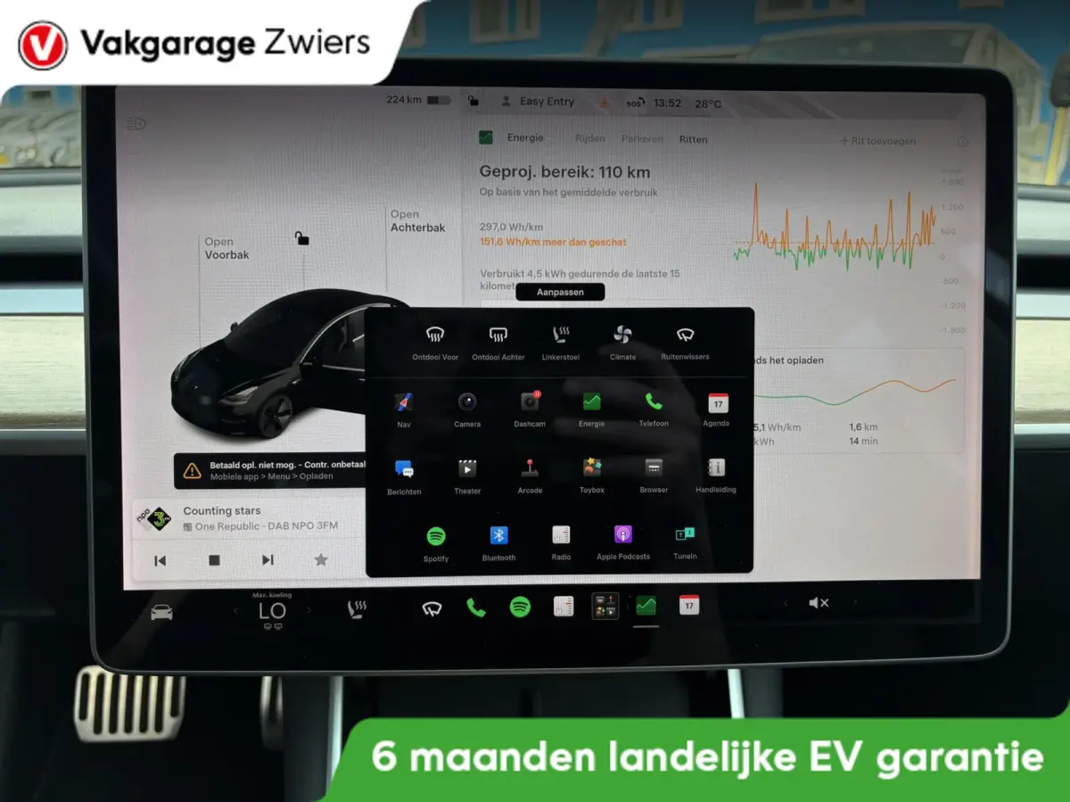 Long Range RWD 75 kWh|Autopilot|afnm. Trekhaak|Stoel verw.