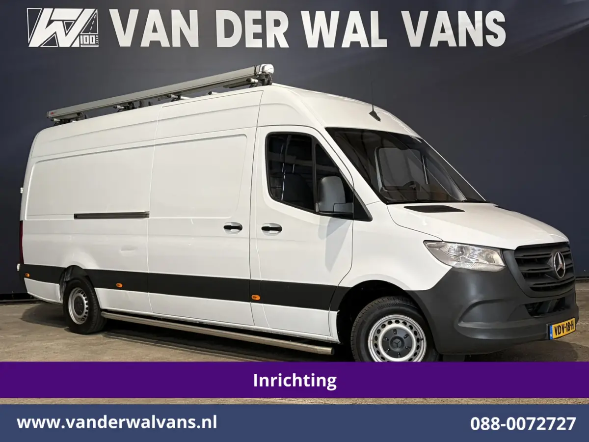 316 CDI 164pk L3H2 Inrichting Euro6 Airco | Camera | Apple Carplay | Standkachel | Chauffeursstoel TV, Victron Omvormer, Sidebars, Android Auto, Ladderopbergsysteem, Koelkast, Luifel, Cruise