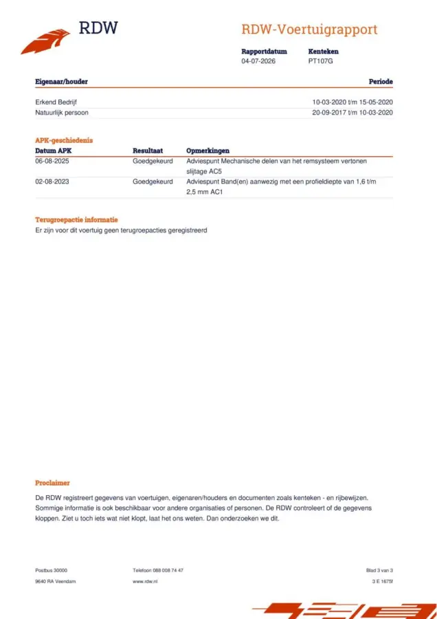 1.2 PureTech Live nwe distributieriem