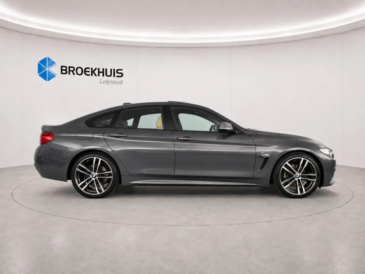 4-SERIE GRAN COUPÉ 420I 184PK HIGH EXECUTIVE EDITION M-SPORT AUTOMAAT / NAVI / LEDER / XENON / CLIMA / LED / PDC / 19" LMV / KEYLESS / SCHUIF-KANTELDAK / ADAPT. CRUISECONTROL / UNIEK / NIEU