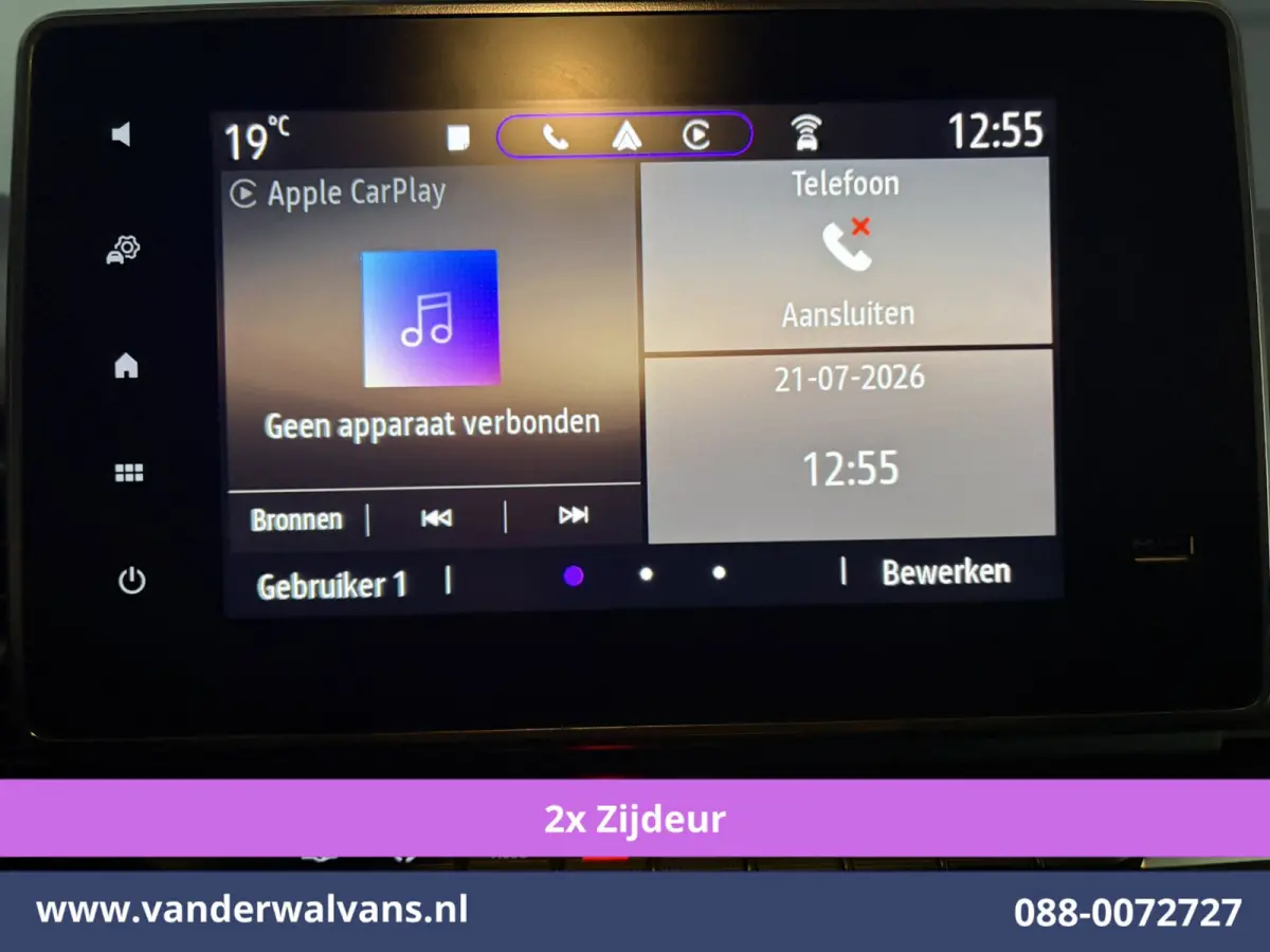 2.0 Blue dCi 150pk Automaat L2H1 Euro6 Airco | 2x zijdeur | LED | Apple Carplay Cruisecontrol, Parkeersensoren, Bijrijdersbank