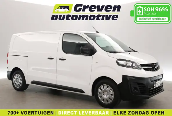 Opel Vivaro-e 75 kWh L2H1 | Snelladen | SOH 96% | 3 Zits | Airco | Cruise | Carplay | Parkeersens.