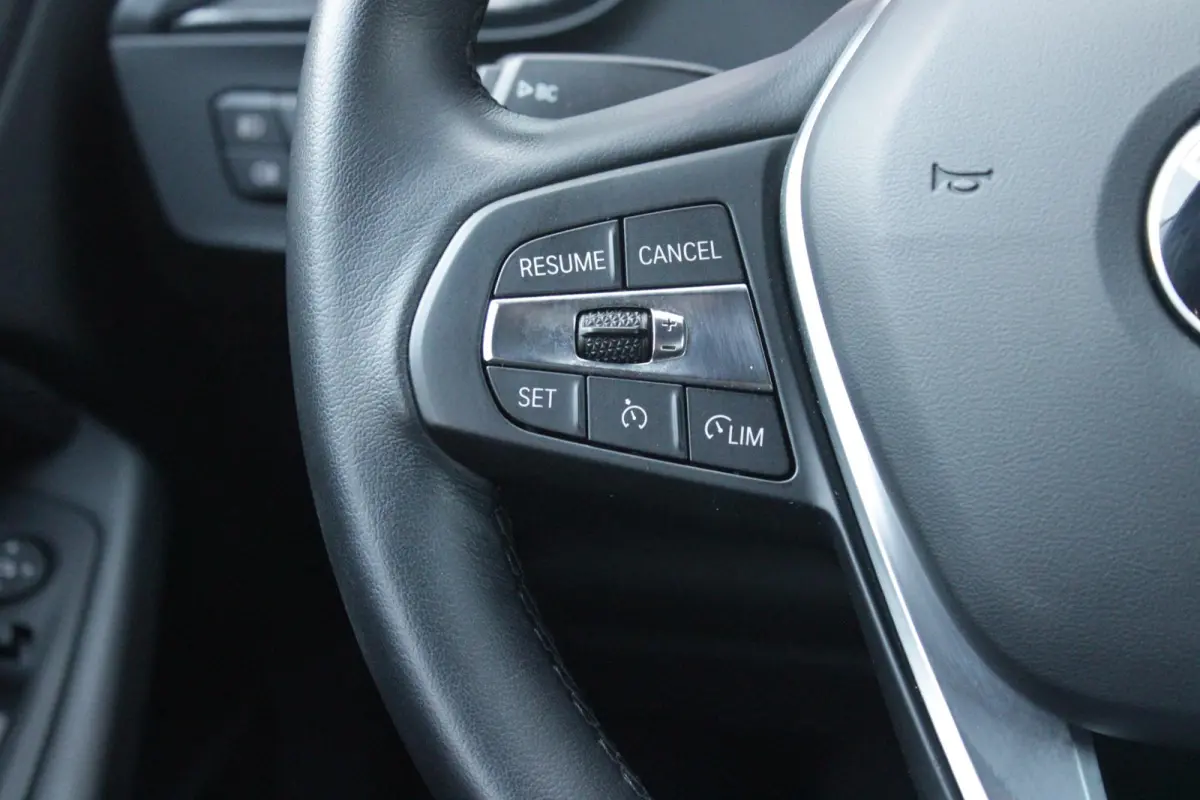 116i AUTOMAAT HIGH EXECUTIVE | DRAADLOZE APPLE CARPLAY/ANDROID AUTO | NAVIGATIE | PARKEERSENSOREN VOOR + ACHTER | SHADOW LINE | STOEL VERWARMING | CRUISE CONTROL | DAB+ RADIO | 17" LICHTMETA