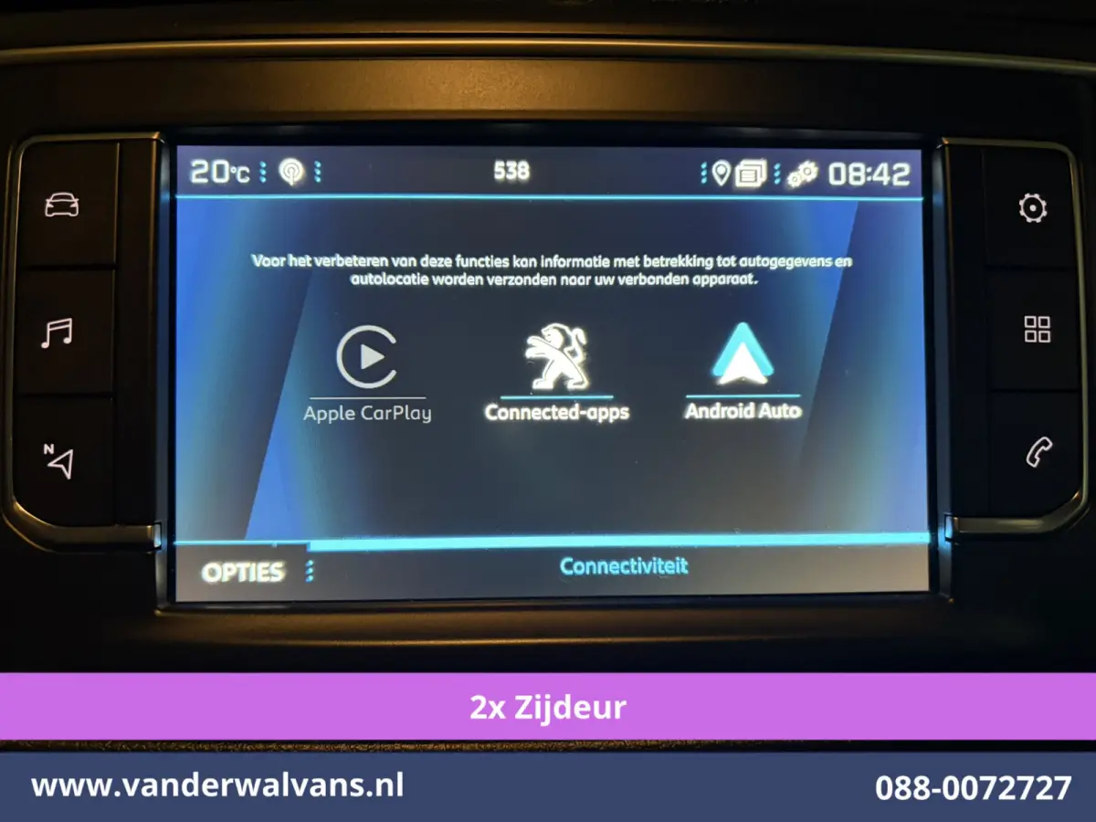 2.0 BlueHDI 177pk Automaat L3H1 Dubbele Cabine Sport Euro6 Airco | 5-Zits | Camera | Navigatie | Apple Carplay | Xenon Cruisecontrol, Android Auto, LM Velgen, Achterklep, Dakrails, Sidebars,