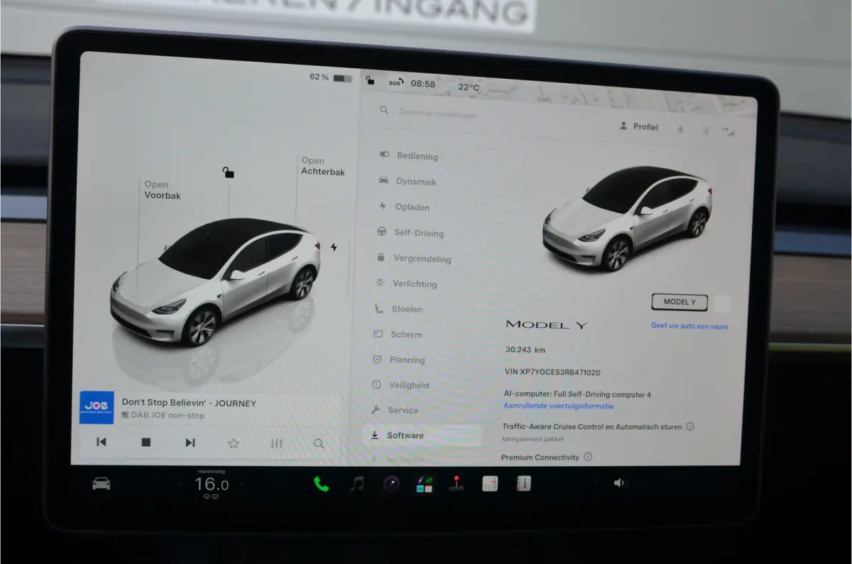 RWD 58 kWh AutoPilot4.0, FSD 99,- p/mnd