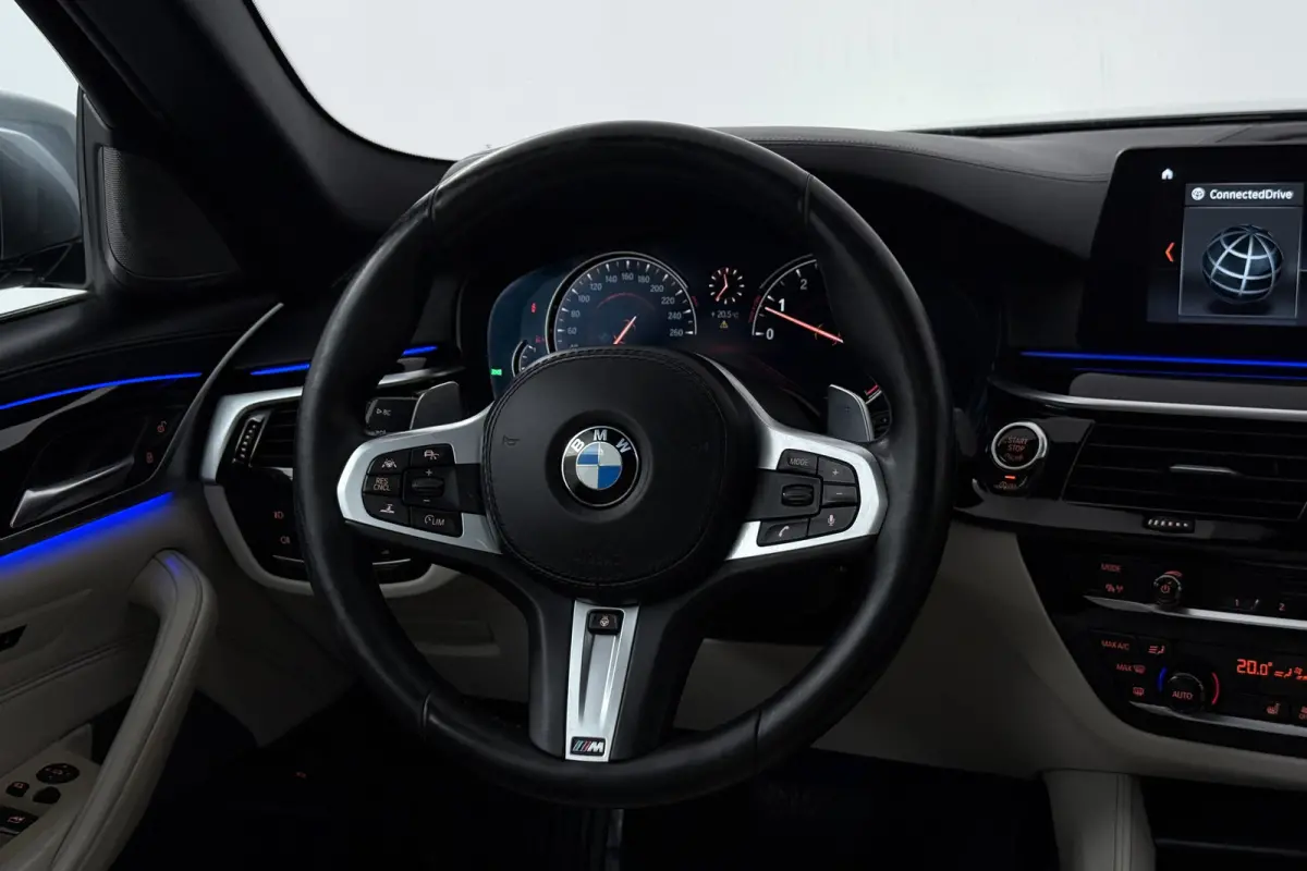 530i High Executive (PANORAMADAK, SFEERVERLICHTING, ELEKTR STOELEN, STOEL/STUUR VERWARMING, CAMERA)