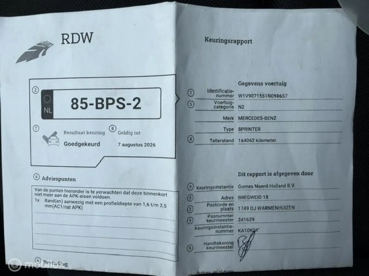 bestel 516 2.2 CDI PICKUP 4.60 open bak