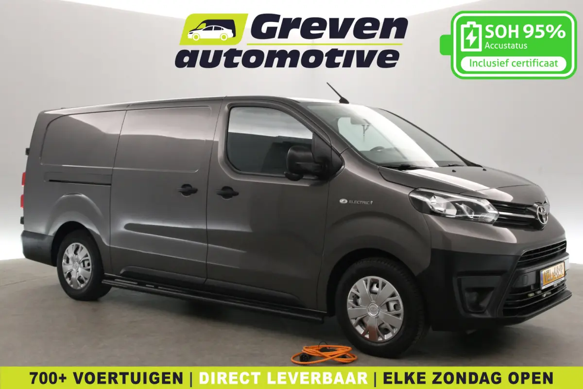 Toyota PROACE Electric Worker75 kWh Long Range L3H1 | Snelladen | SOH 95% | Airco | Cruise | Carplay | 3 Zits | Trekhaak | 2xSchuifdeur