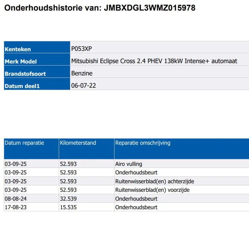2.4 PHEV Intense+ Hybride / Navigatie / 1/2 Leder / Pdc. / Airco-ecc./ Radio multimedia / Apk nieuw