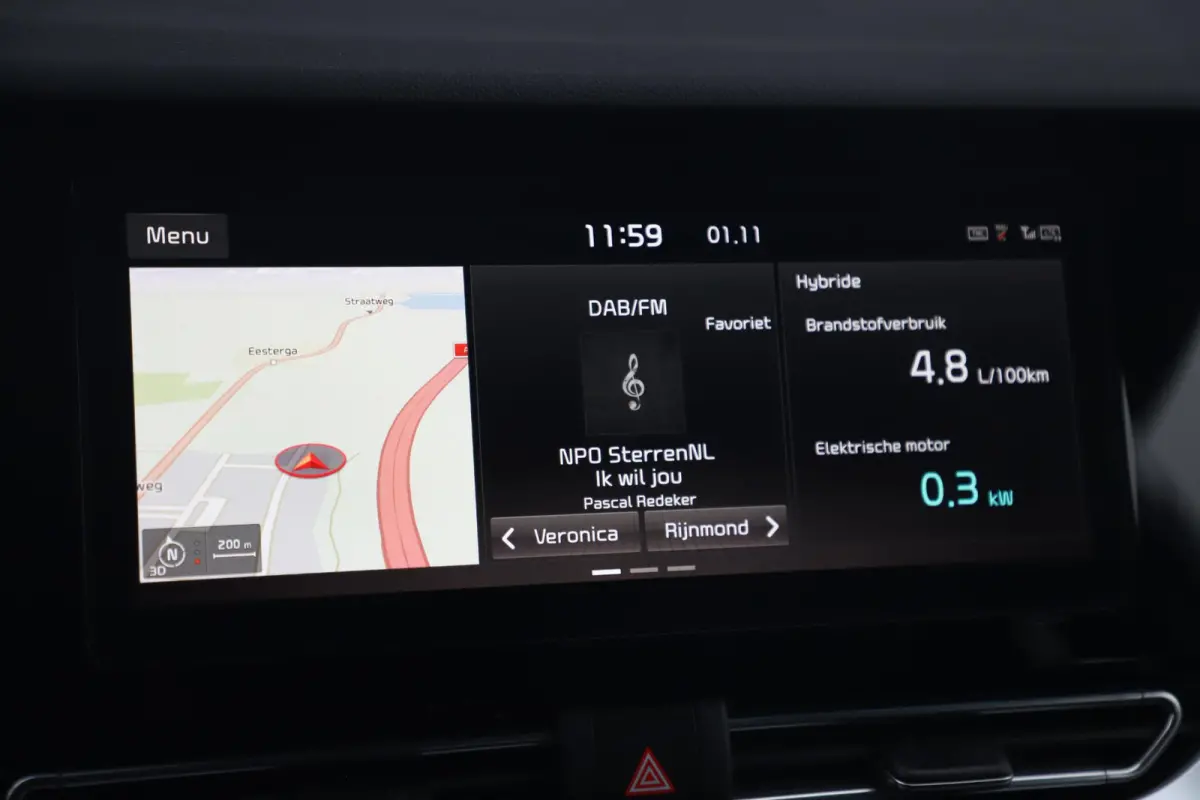 1.6 GDi Hybrid DynamicLine 140PK Automaat Half Leder Navigatie Camera Clima Adaptive Cruise Lane Assist