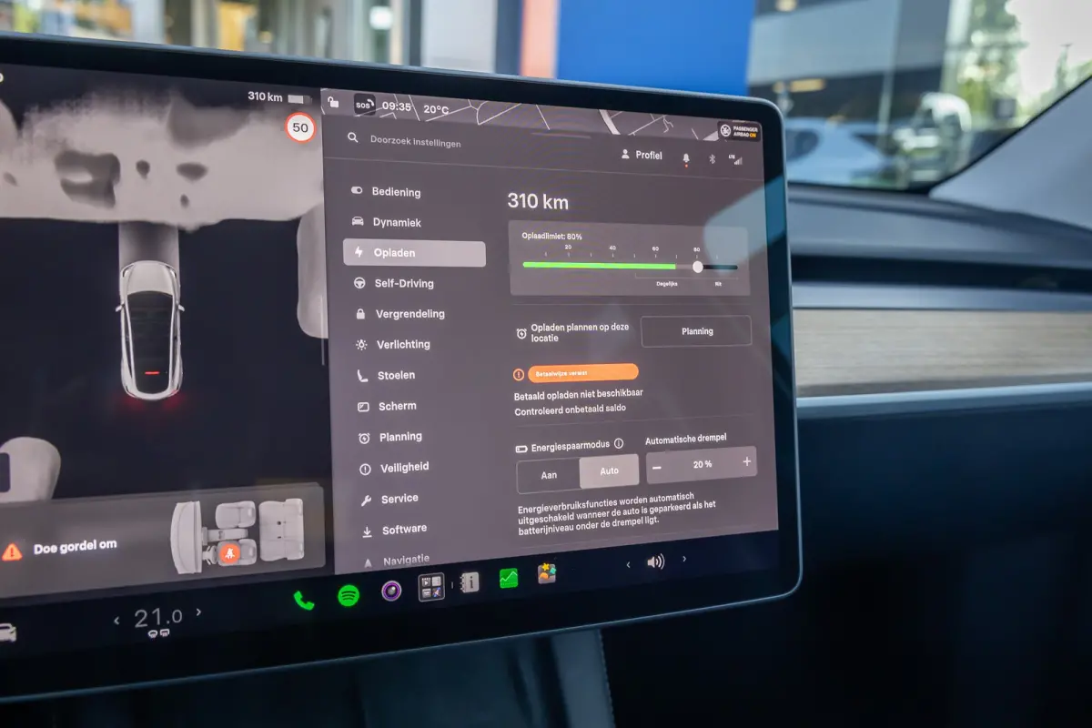 Performance AWD 75 kWh | SOH 95% | Trekhaak | Panoramadak | Dodehoek detectie | 21'' | Memory | Leder | Autopilot | Dodehoek detectie | Electronic climate controle