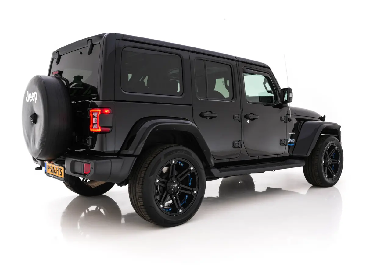 4xe 380 Sahara AWD (Plug-in) {SoH-91%} (INCL-BTW) *OPEN-ROOF | LEATHER | FULL-LED | ALPINE-AUDIO | CRUISE | BLINDSPOT | CAMERA | KEYLESS | HEATED-COMFORTSEATS | DAB+ | PRIVACY-GLASS | ECC | 