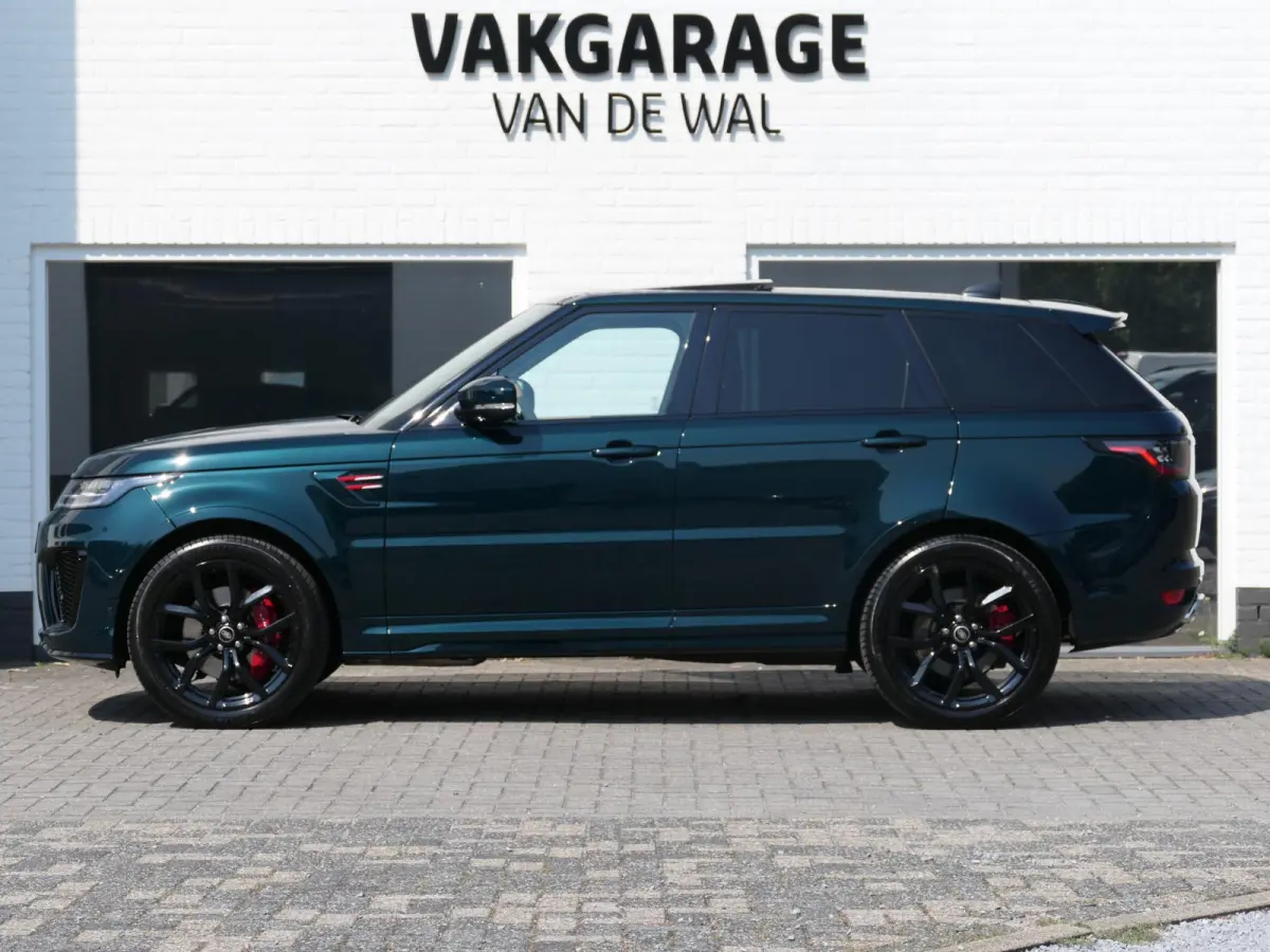 5.0 V8 SC SVR | SV Bespoke Paint | Alcantara hemel | Meridian | 360°-camera | Panoramadak | Head-up display | Alarmklasse 5 | ACC | Dodehoek ​detectie | Luxe lederen sportstoelen | Trekha