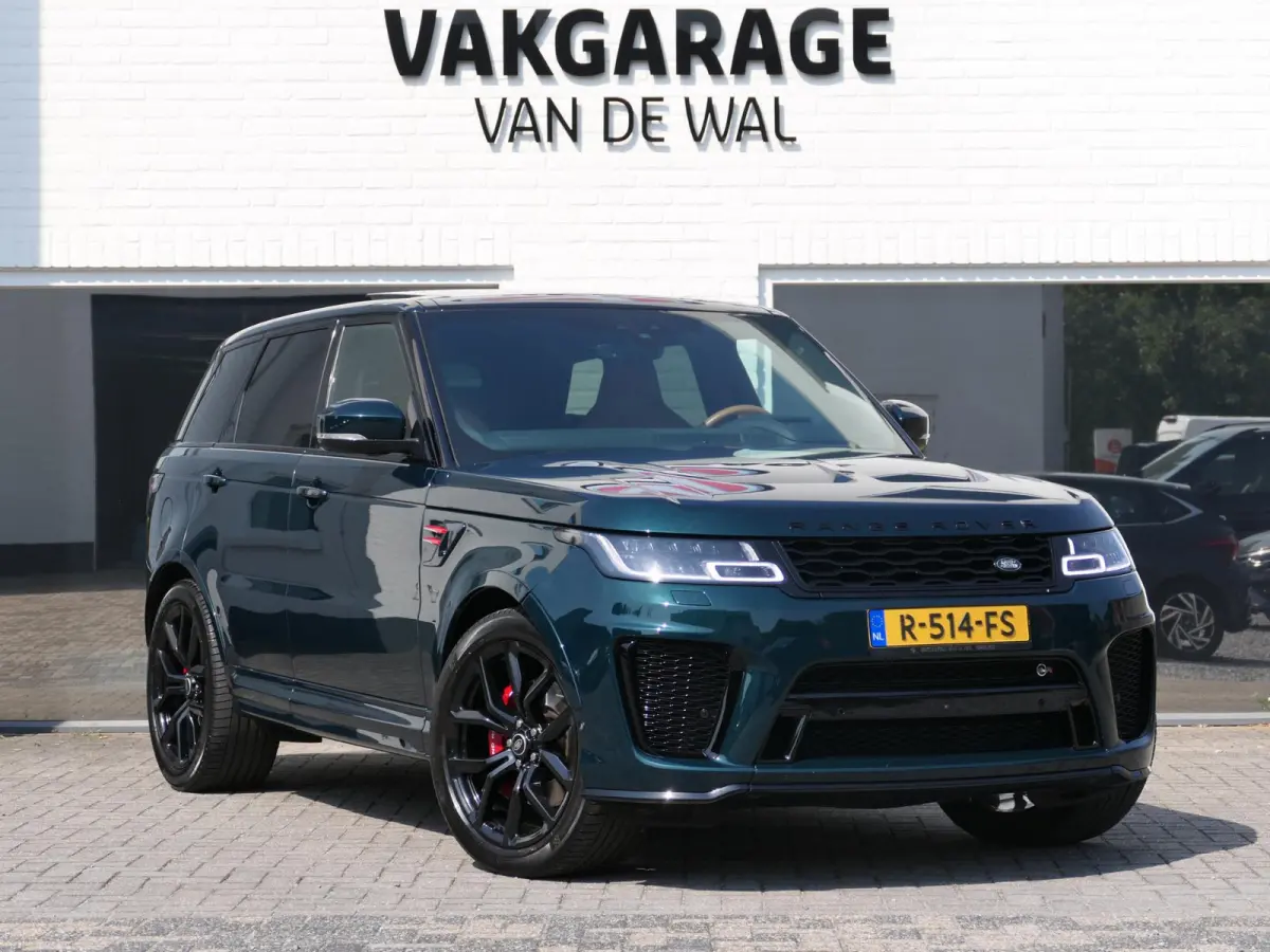 5.0 V8 SC SVR | SV Bespoke Paint | Alcantara hemel | Meridian | 360°-camera | Panoramadak | Head-up display | Alarmklasse 5 | ACC | Dodehoek ​detectie | Luxe lederen sportstoelen | Trekha