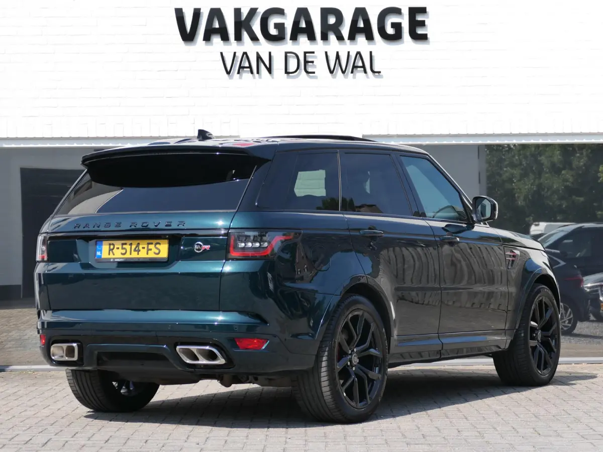 5.0 V8 SC SVR | SV Bespoke Paint | Alcantara hemel | Meridian | 360°-camera | Panoramadak | Head-up display | Alarmklasse 5 | ACC | Dodehoek ​detectie | Luxe lederen sportstoelen | Trekha