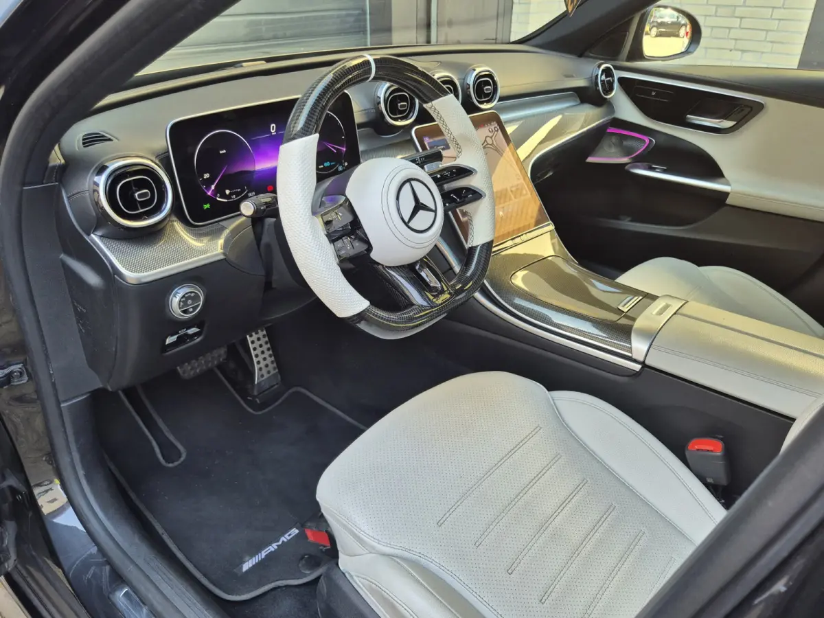 180 AMG Line | Burmester | Wit leder | Pano