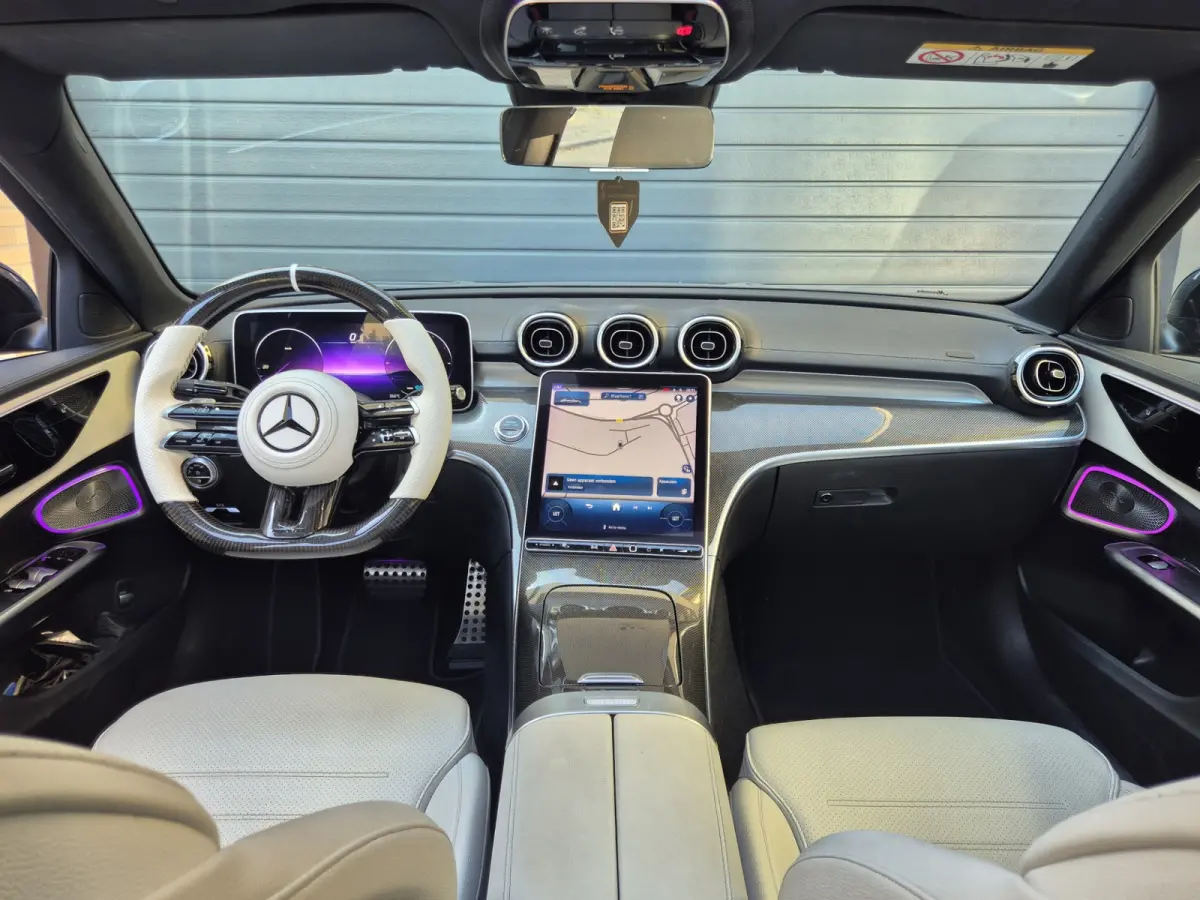 180 AMG Line | Burmester | Wit leder | Pano