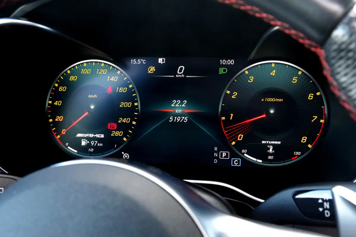 43 AMG 390PK 4MATIC 9-G Aut.*Designo Selenitgrau Mango!*Incl. BTW*Nieuw Model*Perfect MB Onderh.*Night Pakket/Pano/Sfeerverl./Matrix LED/Elek. Trekhaak/Burmester/Apple Carplay-Android/HUD/MB
