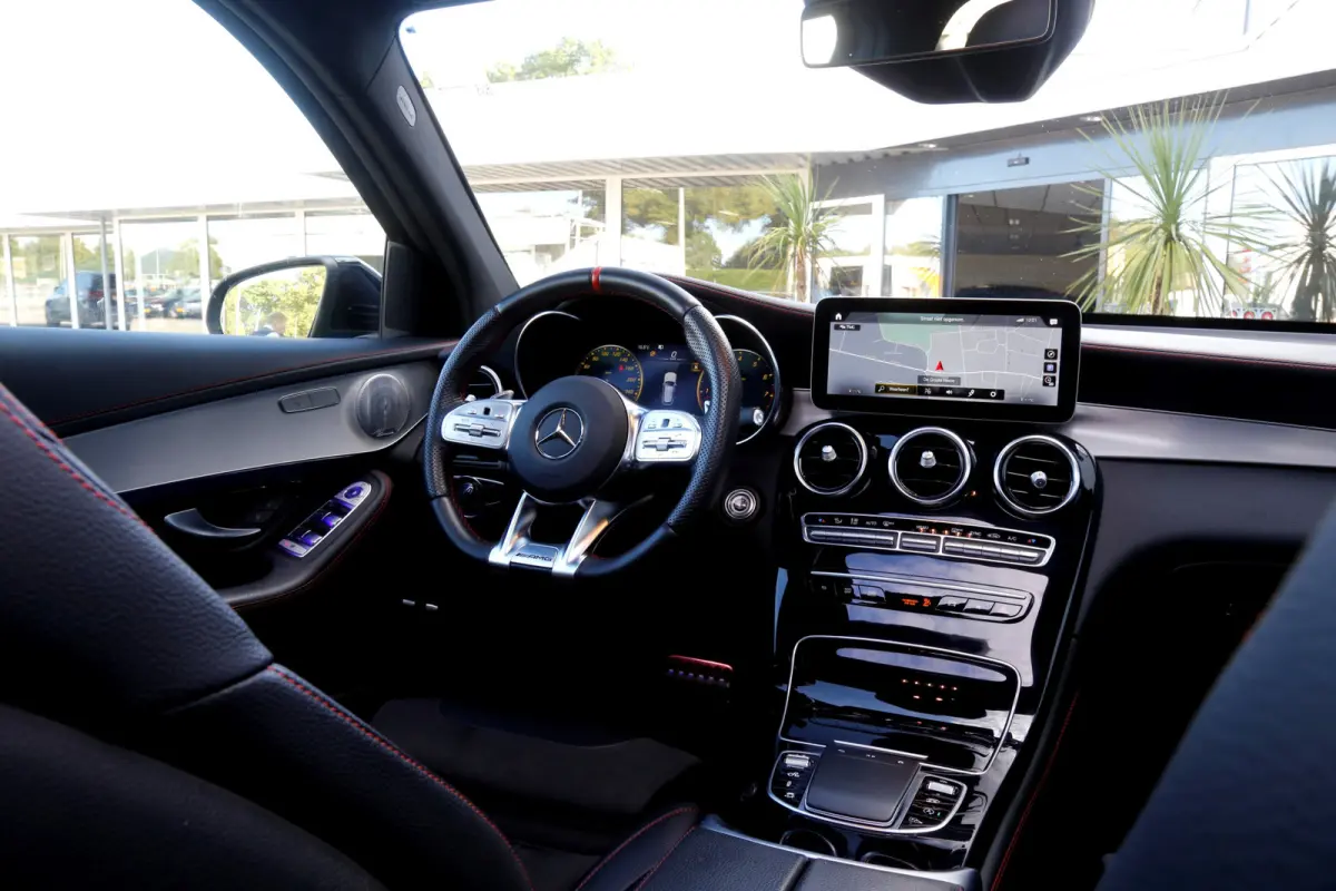 43 AMG 390PK 4MATIC 9-G Aut.*Designo Selenitgrau Mango!*Incl. BTW*Nieuw Model*Perfect MB Onderh.*Night Pakket/Pano/Sfeerverl./Matrix LED/Elek. Trekhaak/Burmester/Apple Carplay-Android/HUD/MB