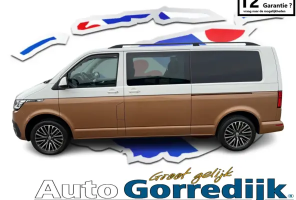 2.0 TDI L2H1 31 DC 4Motion Bulli T6. 204PkDubbele Cabine DSG 31 L2H1 DIG. COCKPIT ADAPT. CRUISE LED, 2x Schuif
