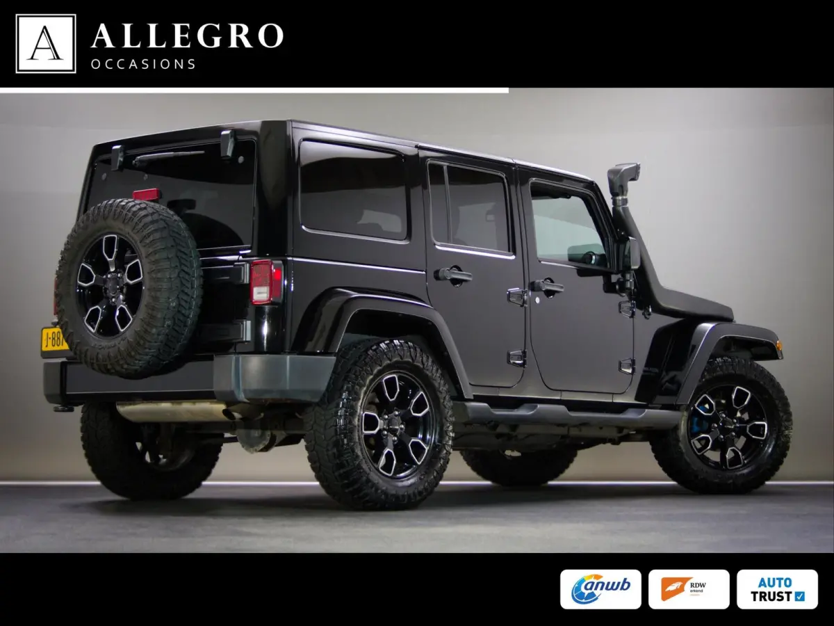 3.6 Rubicon JK Edition (HARDTOP CABRIO, OFF-ROAD BANDEN, LIER, VISION-Q KOPLAMPEN, LEDER, STOELVERWARMING)