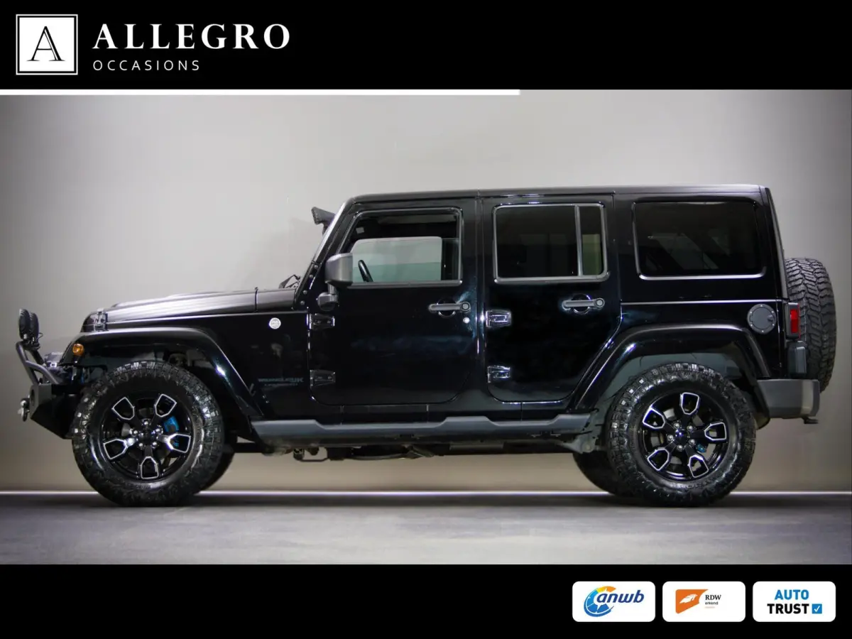 3.6 Rubicon JK Edition (HARDTOP CABRIO, OFF-ROAD BANDEN, LIER, VISION-Q KOPLAMPEN, LEDER, STOELVERWARMING)