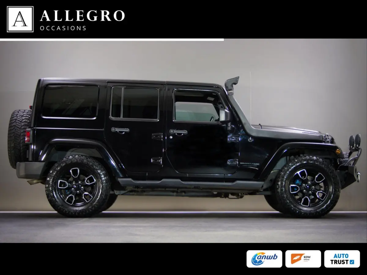 3.6 Rubicon JK Edition (HARDTOP CABRIO, OFF-ROAD BANDEN, LIER, VISION-Q KOPLAMPEN, LEDER, STOELVERWARMING)