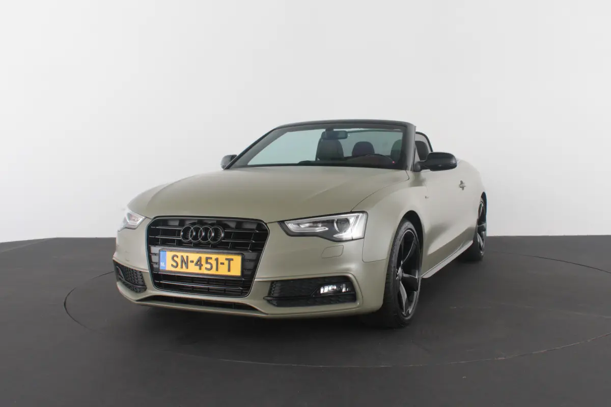1.8 TFSI S line > 177pk/Cabrio/Dark Green&black/Sportstoelen verwarmbaar...