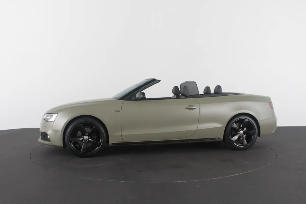 1.8 TFSI S line > 177pk/Cabrio/Dark Green&black/Sportstoelen verwarmbaar...