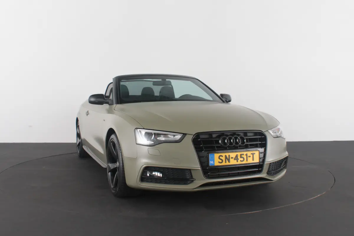 1.8 TFSI S line > 177pk/Cabrio/Dark Green&black/Sportstoelen verwarmbaar...