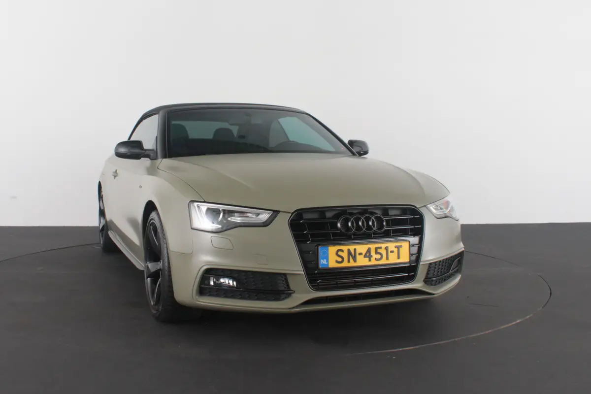 1.8 TFSI S line > 177pk/Cabrio/Dark Green&black/Sportstoelen verwarmbaar...
