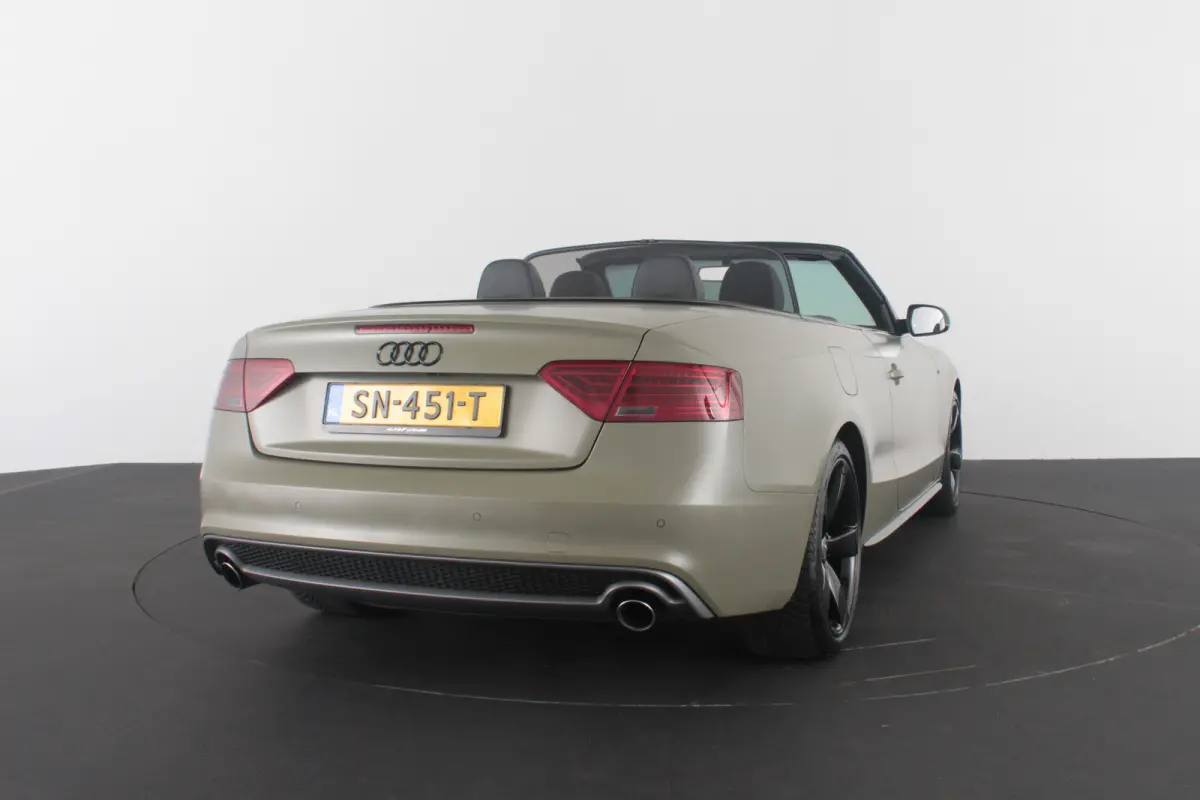 1.8 TFSI S line > 177pk/Cabrio/Dark Green&black/Sportstoelen verwarmbaar...